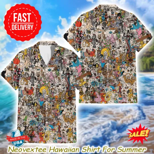 Discover Goose Band New Album Everything Must Go Summer 2025 Hawaiian Shirt
