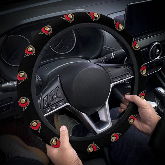 Discover Ottawa Senators themed custom steering wheel cover for a fan