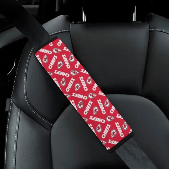 Discover Kansas City Football Team Chiefs Car Seat Belt