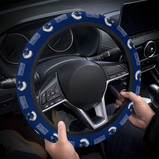 Discover Vancouver Canucks themed custom steering wheel cover for a fan