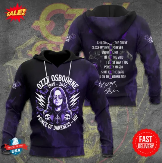 Discover Ozy Osbourne 3D Hoodie 2025