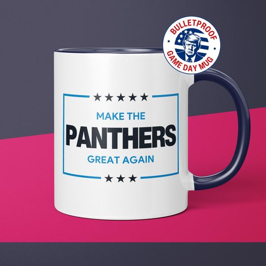 MAGA Panthers Mug Carolina Panthers Coffee Cup Gift for Him Funny Donald Trump Carolina Panthers Gift for Dad Panthers Gift for Panthers Fan