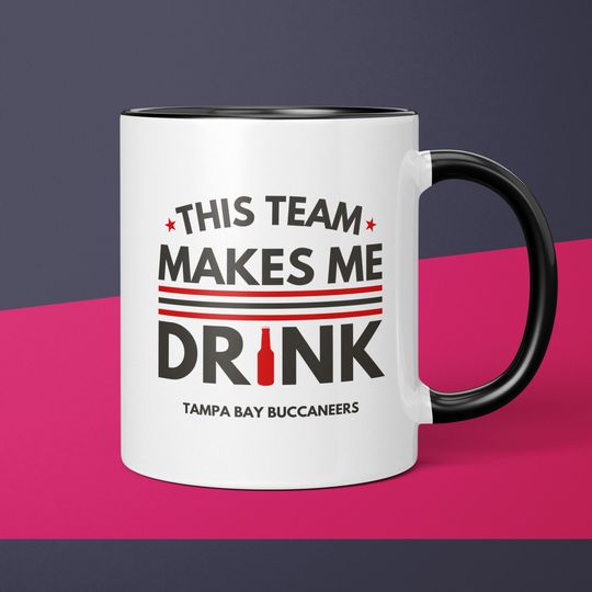 Tampa Bay Buccaneers Coffee Cup Gift for Him Husband Unique Coffee Mug Gifts for Dad Ceramic Mug Gift for Men Funny Gift for Buccaneers Fan