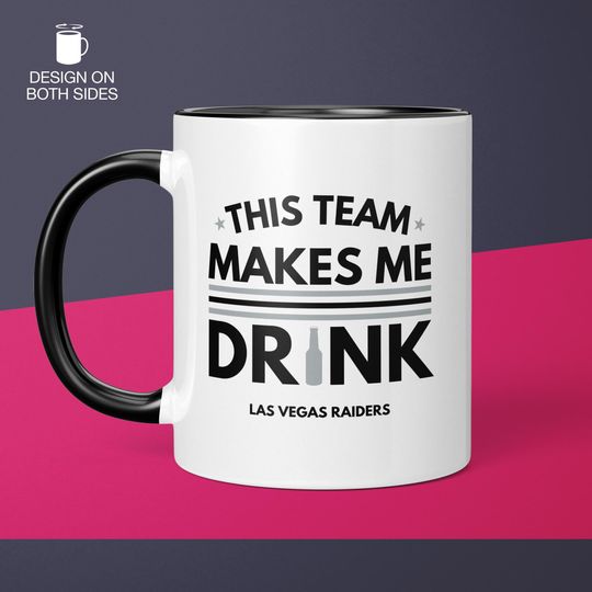 Las Vegas Raiders Coffee Cup Gift for Him Husband Unique Coffee Mug Gifts for Dad Ceramic Mug Gift for Men Funny Gift for Raiders Fan Gift