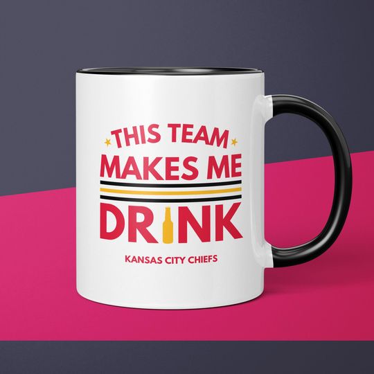 Kansas City Chiefs Coffee Cup Gift for Him Husband Unique Coffee Mug Gifts for Dad Ceramic Mug Gift for Men Funny Gift for Chiefs Fan Gift