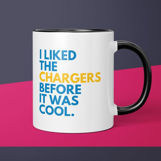 Discover Chargers Fan Before It Was Cool Los Angeles Chargers Coffee Cup Gift for Dad Mug Gift for Him Chargers Mug Gift for Men Gift Chargers Fan