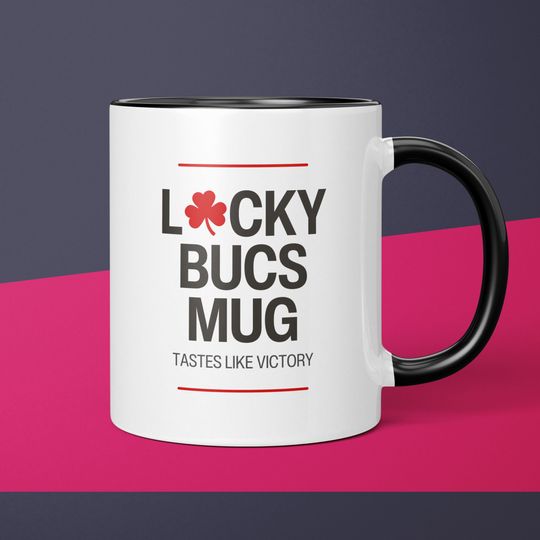 Lucky Buccaneers Mug Tampa Bay Buccaneers Coffee Cup Gift for Him Husband Mug Gifts for Dad Buccaneers Gift for Men Gift for Buccaneers Fan