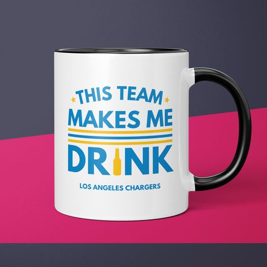 Discover Los Angeles Chargers Coffee Cup Gift for Him Husband Unique Coffee Mug Gifts for Dad Ceramic Mug Gift for Men Funny Gift for Chargers Fan