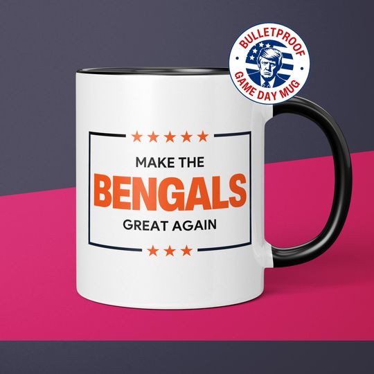 MAGA Bengals Mug Cincinnati Bengals Coffee Cup Gift for Him Funny Donald Trump Cincinnati Bengals Gift for Dad Bengals Gift for Bengals Fan