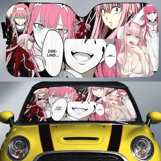 Discover Anime Sexy Girl Zero2 Car Sunshade, Darling In The Darling in the Franx Car Sunshade, Anime Car Sunshade, Car Windshield, Sun Visor Car, Gift Family.