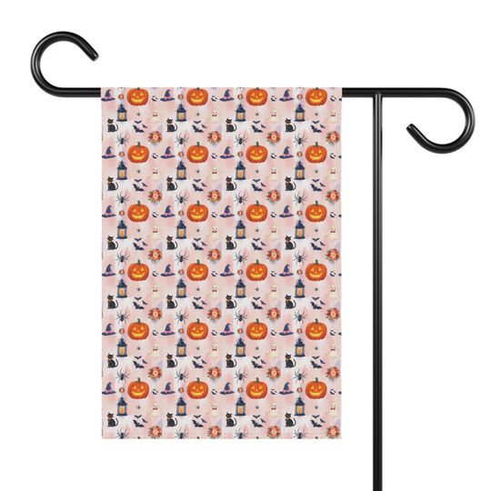 Halloween Garden Flag, Fall Home Decor Autumn Themed Banner