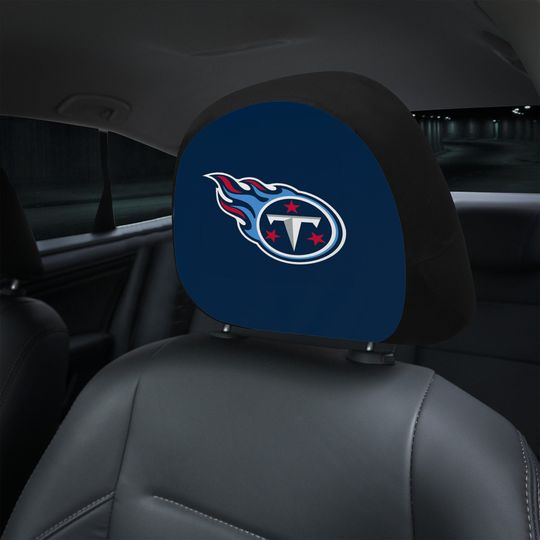 Discover Tennessee Titans themed custom car headrest cover for a fan