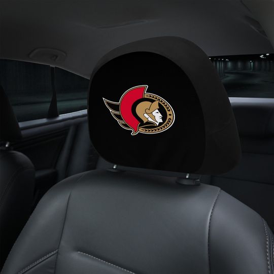 Discover Ottawa Senators themed custom car headrest cover for a fan