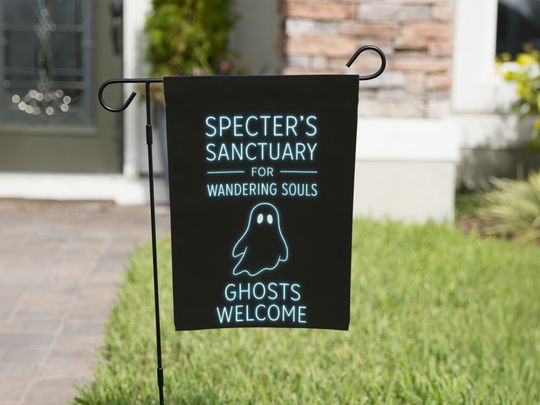 Discover Halloween Garden Flag, Statement Flag for Front Lawn, Garden Decor