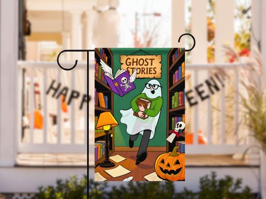 Ghost Stories Halloween Garden Flag
