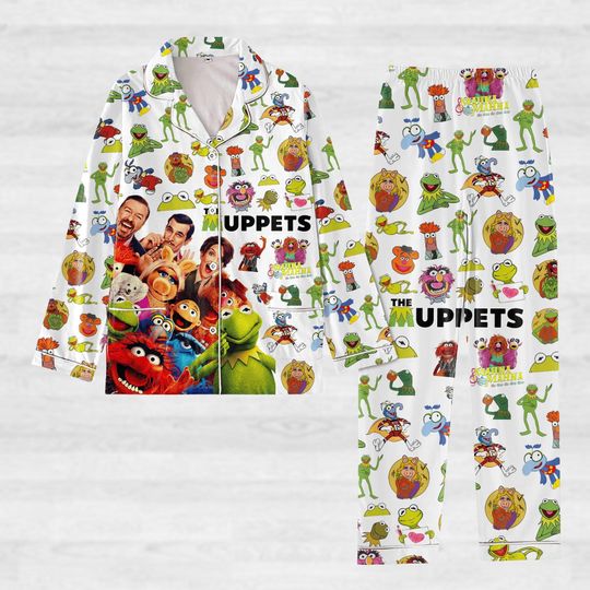 The Muppet Show Pajamas, Carol Show Pajamas Set, K the frog Women Pajamas, Disneyland Pj Set, Funny Gift, Gift For Her