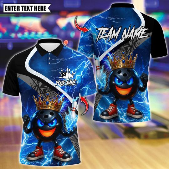 Discover Custom Bowling And King Pins Thunder Breaker Polo