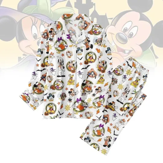 Discover Halloween Mickey Mouse & Friends   Cruise Pirate Spooky Season Pajamas Set