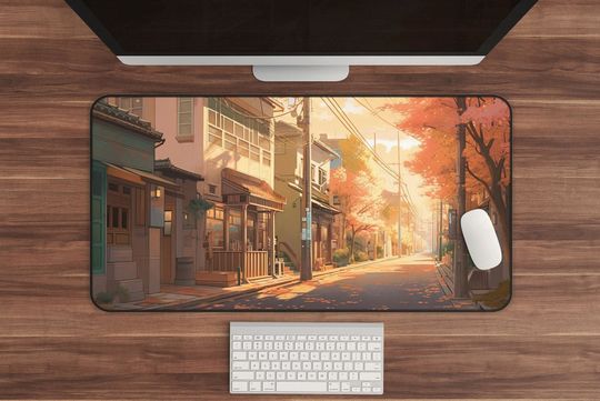 Discover Japanese-Inspired Anime Desk Mat and XXL Mousepad with Lofi Aesthetic