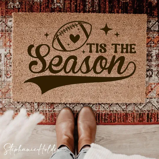 Fall Doormat, Tis The Season Doormat, Fall Decor, Autumn Doormat for Fall Decorations