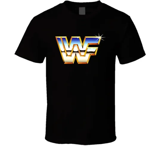Discover WWF World Wrestling Federation Shiny Retro Logo T-Shirt