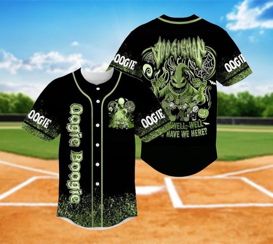 Discover Boogie Baseball Jersey, Spooky Vibes Baseball Jersey Shirt, Nightmare Baseball Tee