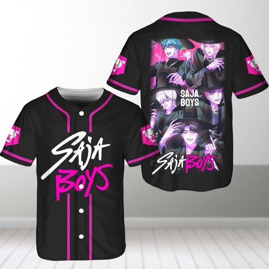 Discover Kpop Saja Boys Baseball Jersey, Kpop Demon Hunters Baseball Shirt, Demon Hunters Merch