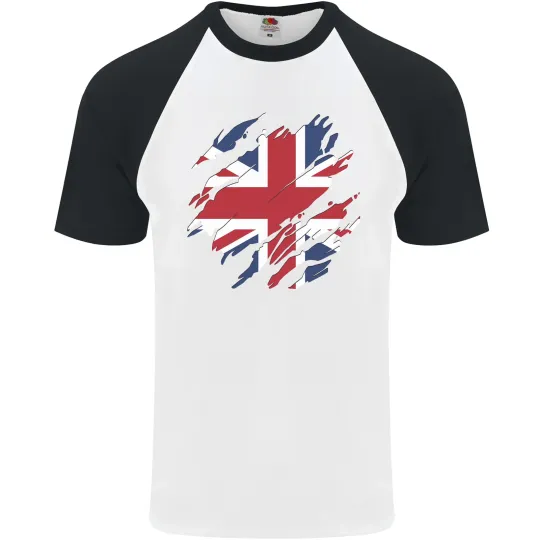 Discover British Flag Union Jack Baseball T-Shirt for Men