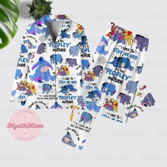 Donkey Pajamas Set, Donkey Womens Pajamas, Donkey Pajamas Pants, Donkey Holiday