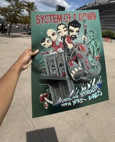 New SYSTEM OF DOWN x Korn Poster