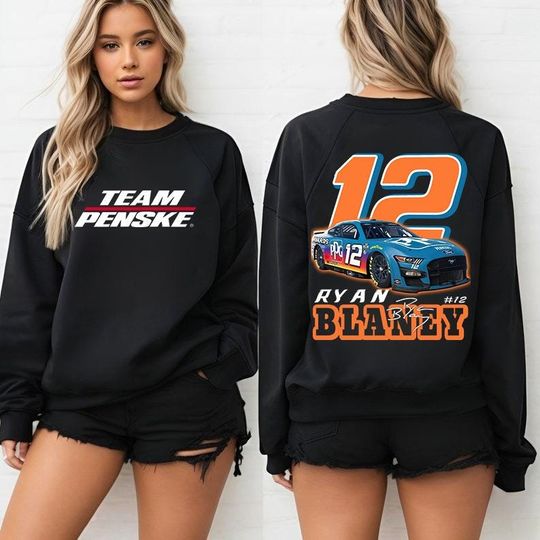 Discover Ryan Blaney 2025 NASCAR Sweatshirt, Ryan Blaney Shirt, Ryan Blaney Nascar Sweater, Ryan Blaney 12 , NASCAR Shirt Blaney, NASCAR Shirt