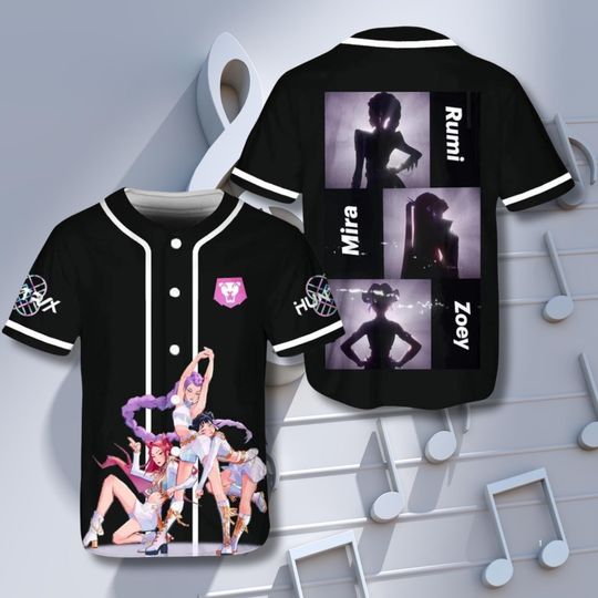 3D Anime Baseball Jersey: Rumi Mira Zoey Graphic, Unisex Fan Top