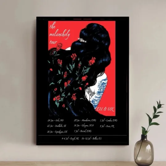 Discover The Melancholy Tour 2025 Poster - Music Band Art Print