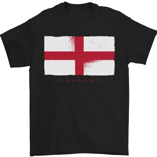 Discover England Flag St George's Day Rugby T-Shirt Men