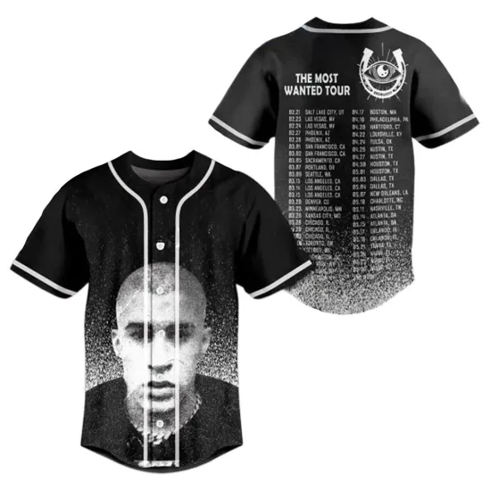 Bad Bunny The Most Wanted Tour Baseball Jersey