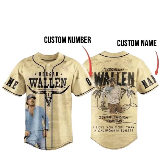 Discover Personalized Trendy Wallen Western I’m The Problem Tour 2025 Baseball Jersey