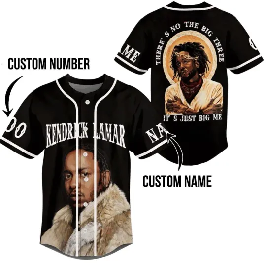 Kendrick Lamar Big Me Baseball Jersey – Personalized Hip Hop Tour Shirt