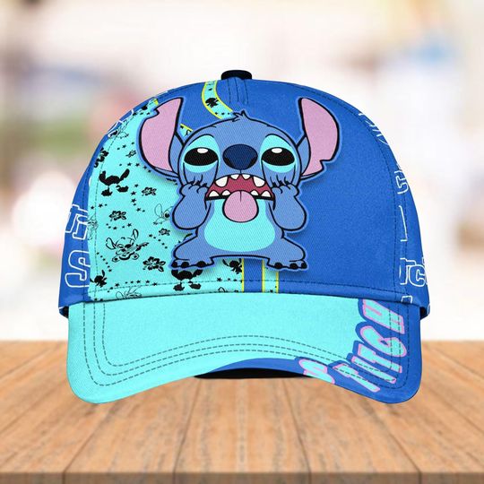 Funny Stitch Classic Cap, Disney Stitch Baseball Cap, Disney Trip Women Cap, Cute Stitch Men Cap, Cartoon Classic Hats, Summer Gifts