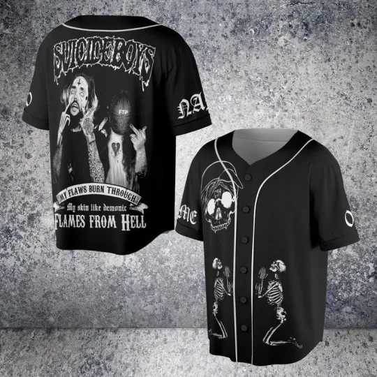Suicideboy Grey Day Tour 2025 Baseball Jersey Unisex