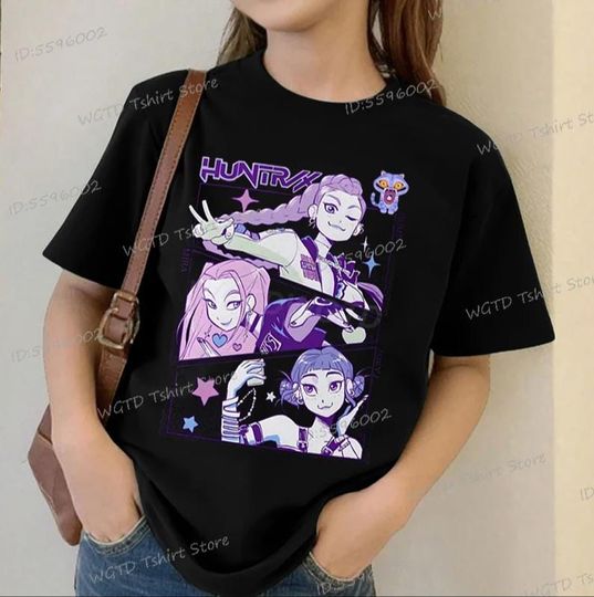 Discover K-Pop Demon Hunter Kids T-Shirt | Anime Style Youth Tee (4T14T) | Soft Cotton Graphic Shirt