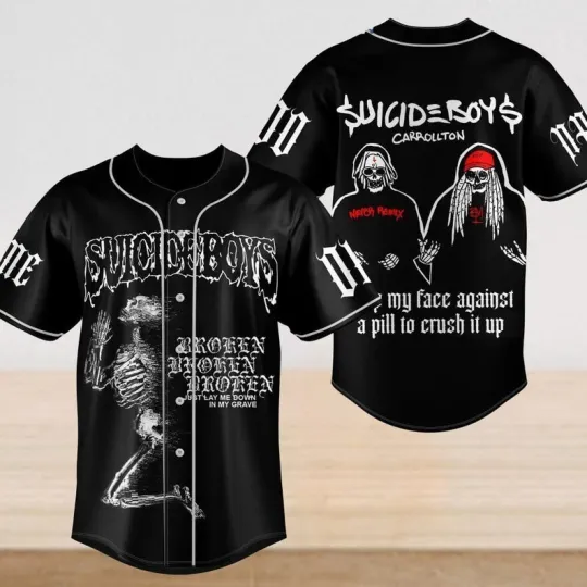 Suicideboy Grey Day Tour 2025 Unisex Baseball Jersey