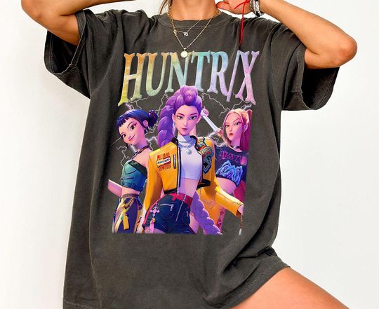 Comfort Colors Huntrix Girls Shirt, Huntrix Demon Hunters TShirt, Mira Rumi Joey Shirt=