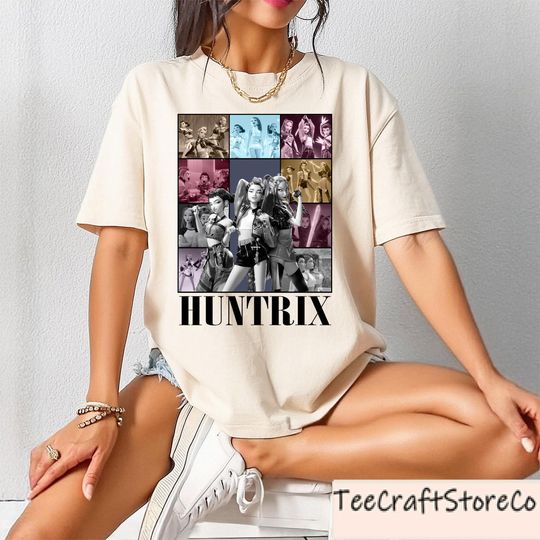 Discover Kpop Demon Hunters Shirt, Huntrix Girl Shirt, Kpop Idol Group T Shirt, Mira Rumi Joey Shirt