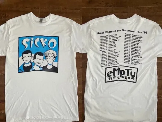 Discover Sicko - Count Me Out Great Chefs Of The Northwest Empty Records 1996 Tour T-Shir