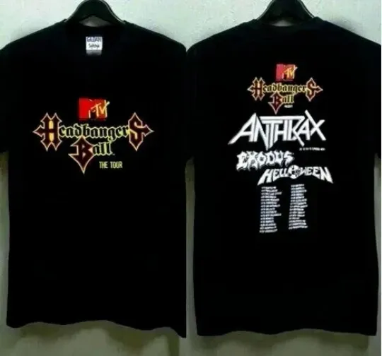 Discover RARE MTV Vtg Headbangers Ball Tour 1989 t shirt
