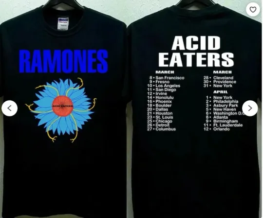 Discover Ramones Acid Eaters Tour 1993 T-Shirt, Ramones Acid Eaters T-Shirt