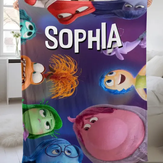 Discover Personalized Disney Inside Out 2 Characters Blanket, Inside Out Friends Blankets