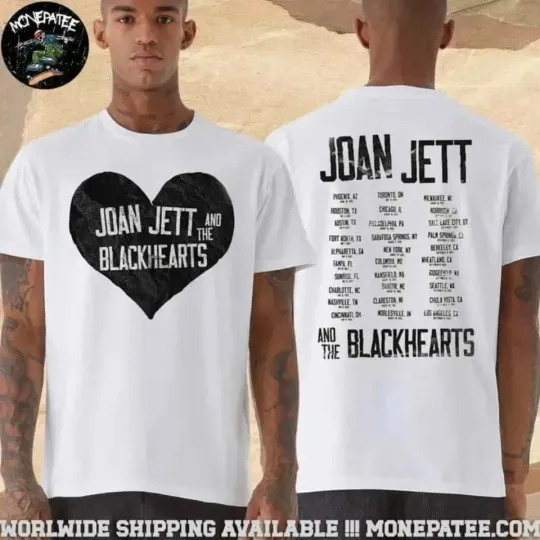 Discover Joan Jett And The Blackhearts Tour 2025 Dates List Concert Unisex T-Shirt