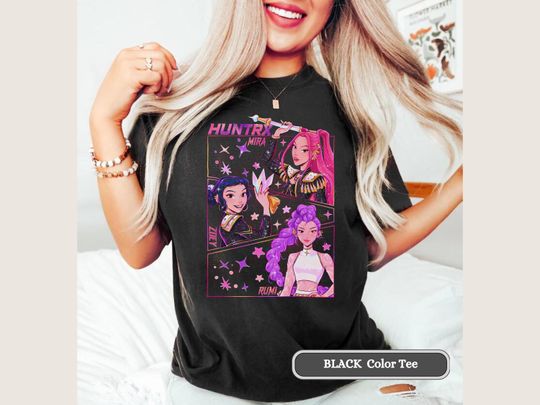 Discover Kpop Demon Hunters Shirt, Korean Pop Lover Gift, Demon Hunter Merch, Saja Girls Fan Shirt