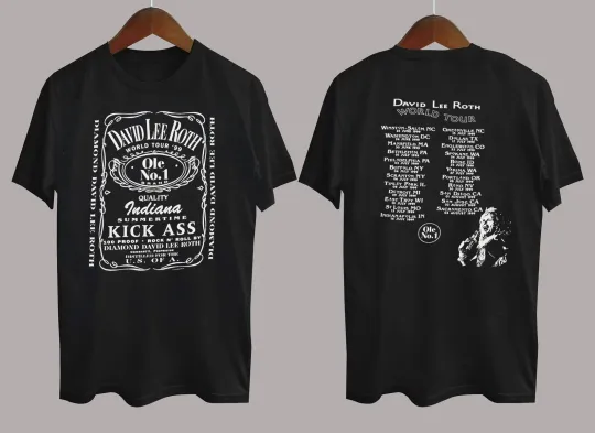 Discover 1999 David Lee Roth Tour Heavy T Shirt 2 Sides